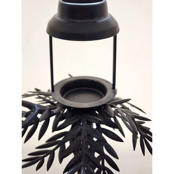 CANDLE HOLDER-Palm Tree-Tea Light-Beaded Shade-Table Stand-Unique-Tropical - Picture 4 of 12